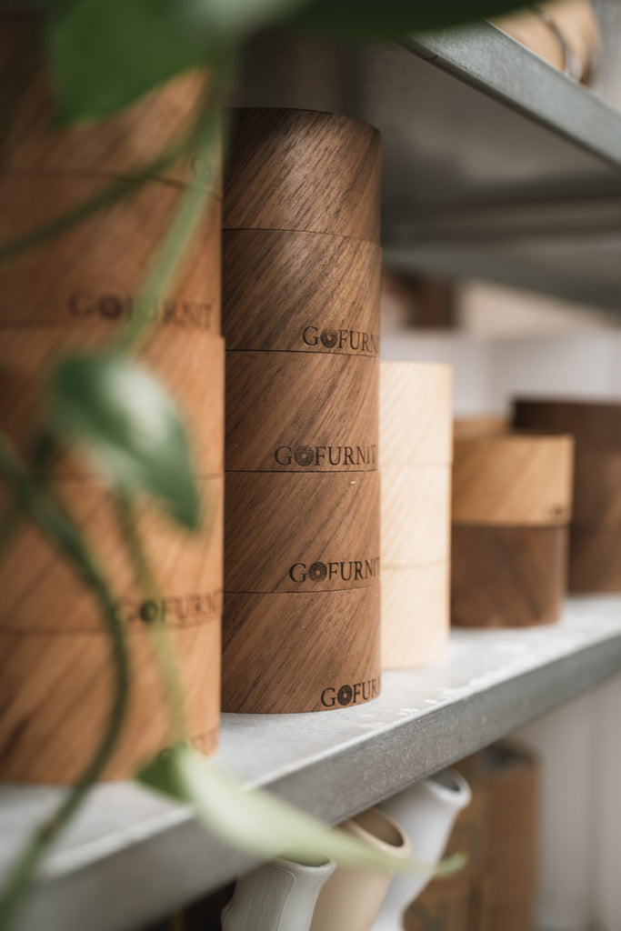 Material from which our wooden lamps are made