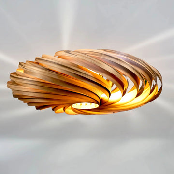 Ceiling light 'Veneria' made from amber tree Gofurnit