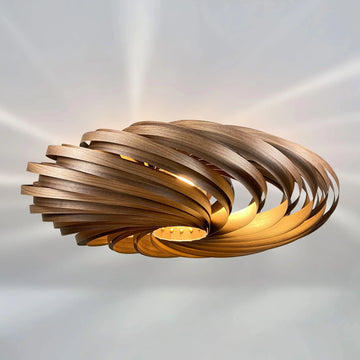 Ceiling light 'Veneria' made of walnut Gofurnit