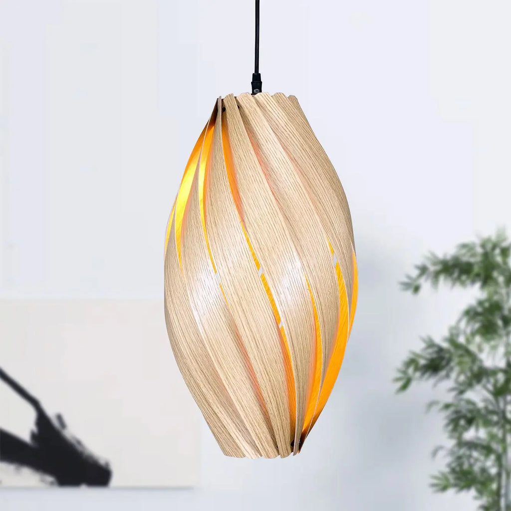 Suspension lamp 'Ardere' from oak Gofurnit