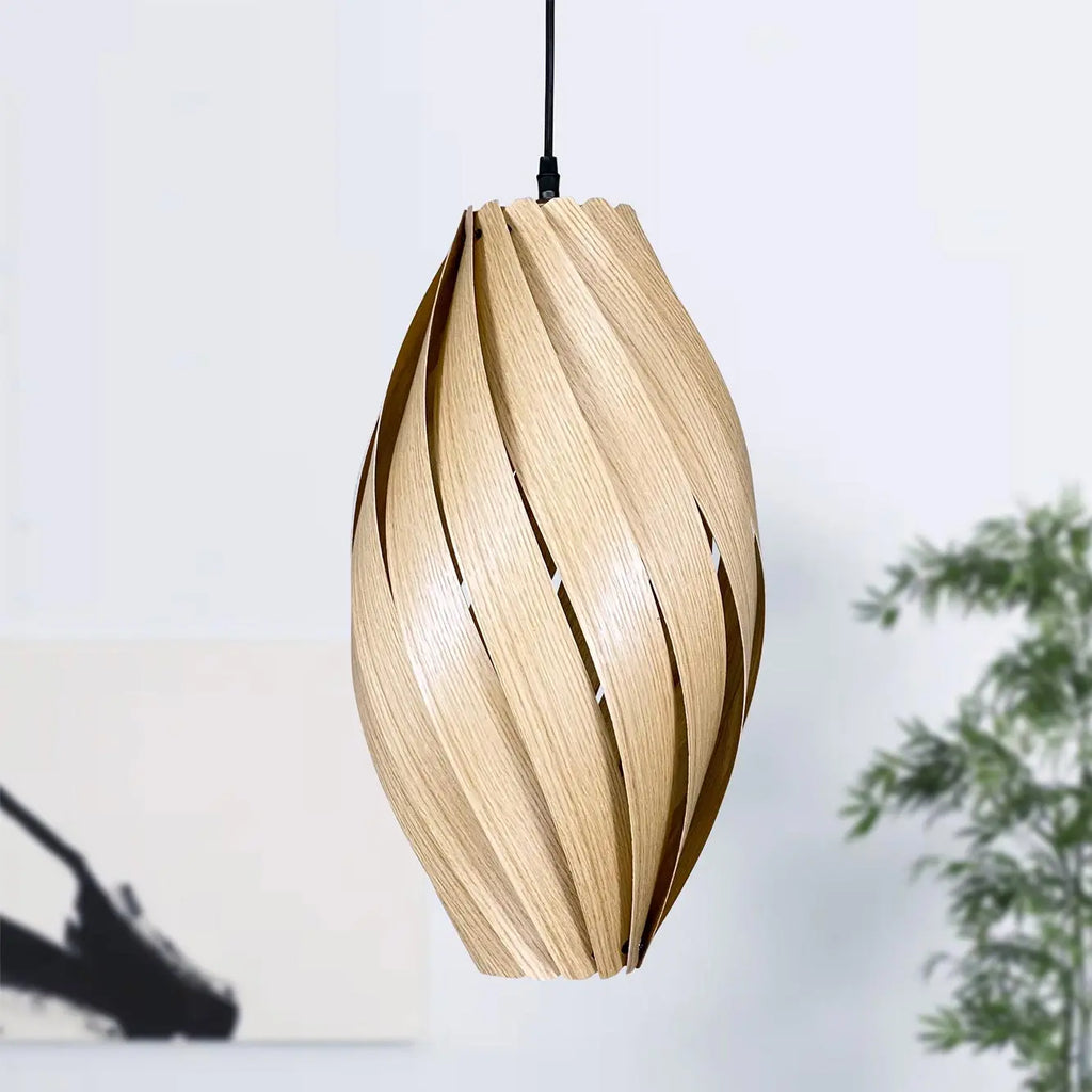 Suspension lamp 'Ardere' from oak Gofurnit