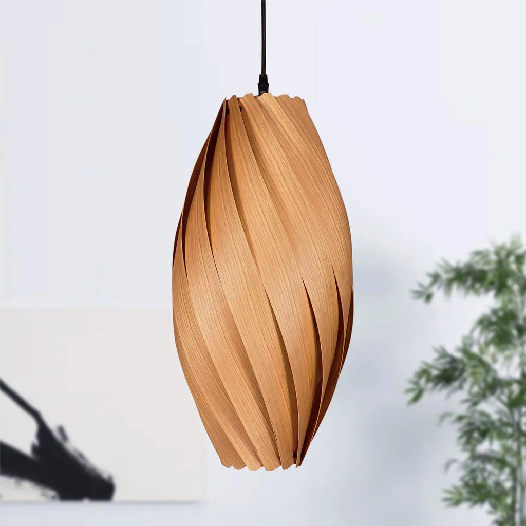 Suspension lamp 'Ardere' from cherry tree Gofurnit