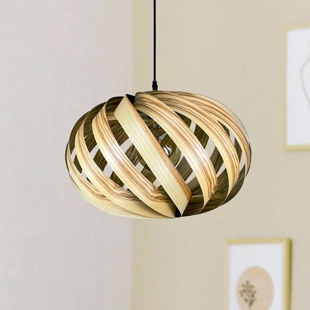 Hanging lamp 'Serentia' from olive ash 55 cm Gofurnit