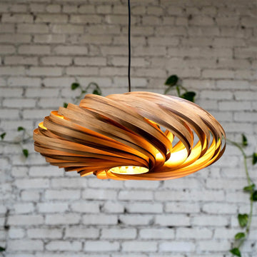 Pendant lamp 'Veneria' made from amber tree 60 cm Gofurnit