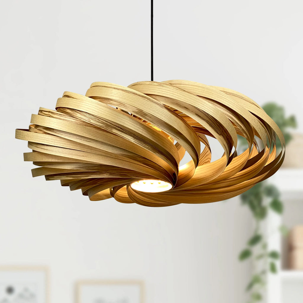Suspension lamp Veneria from olive ash - 'pure collection'. Gofurnit