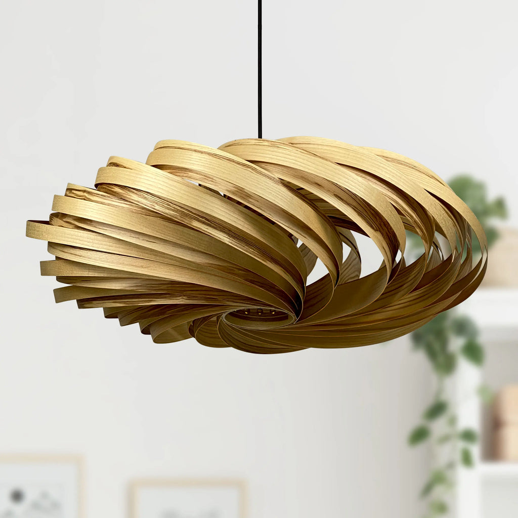 Suspension lamp Veneria from olive ash - 'pure collection'. Gofurnit