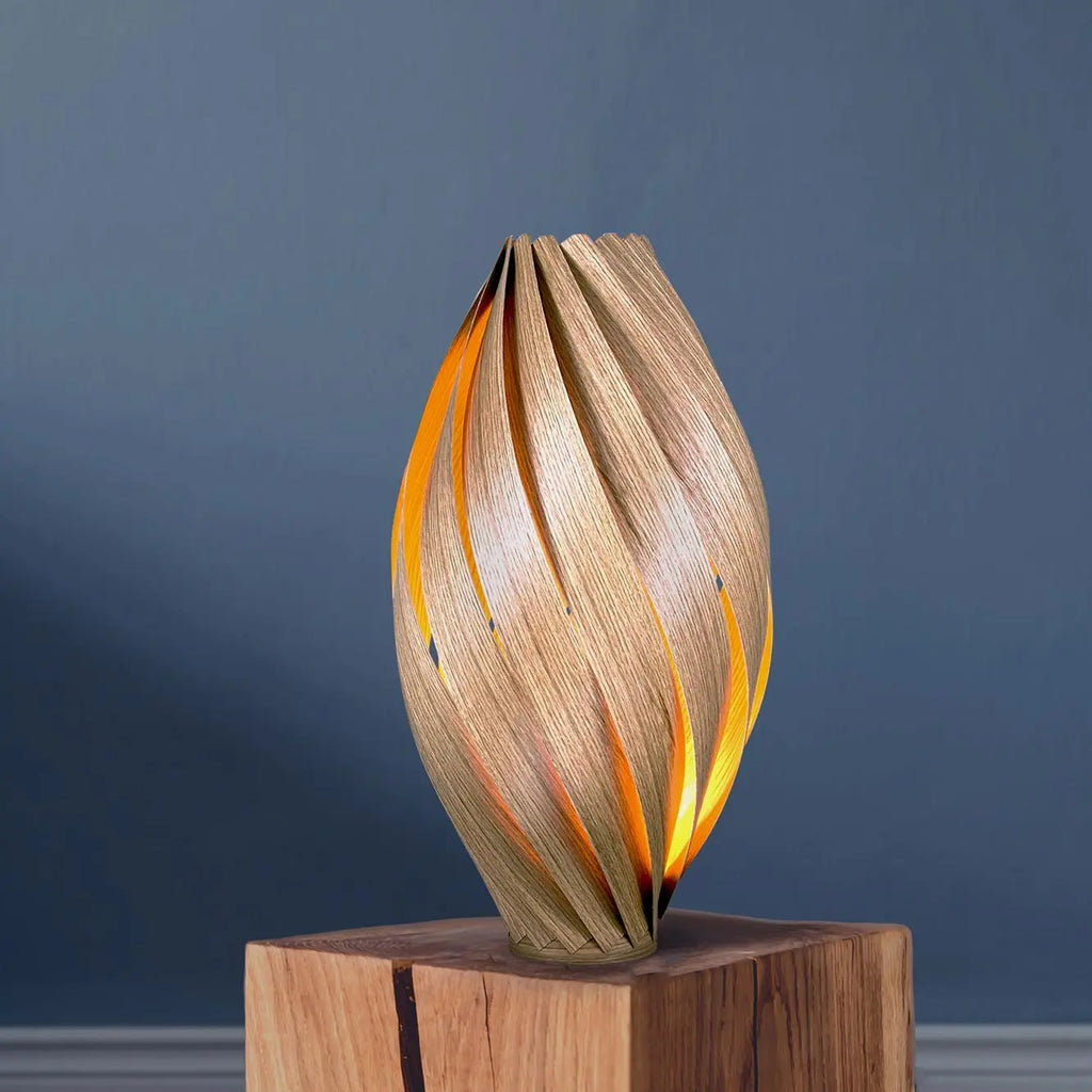 Floor lamp 'Ardere' from oak wood 50 cm Gofurnit