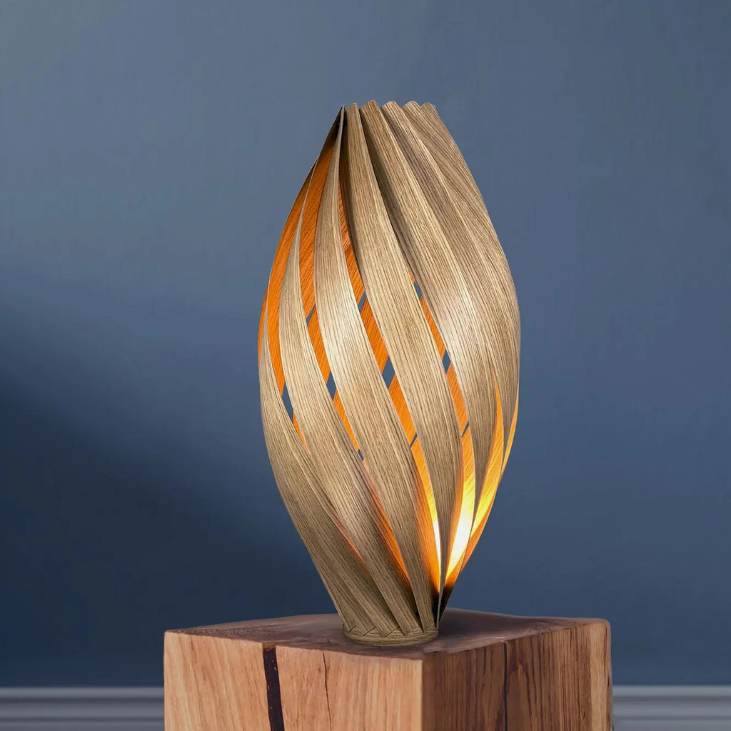 Floor lamp 'Ardere' from oak wood 60 cm Gofurnit