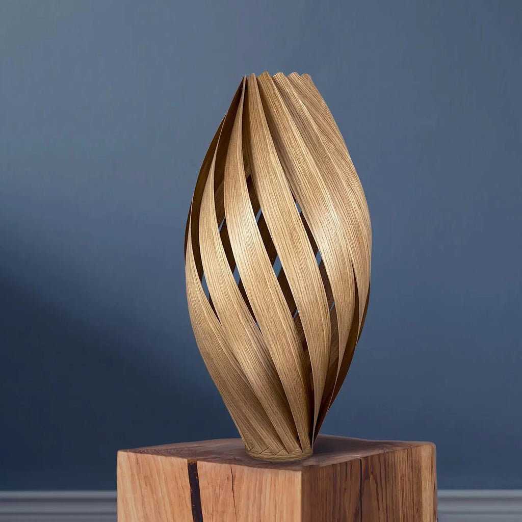 Floor lamp 'Ardere' from oak wood 60 cm Gofurnit