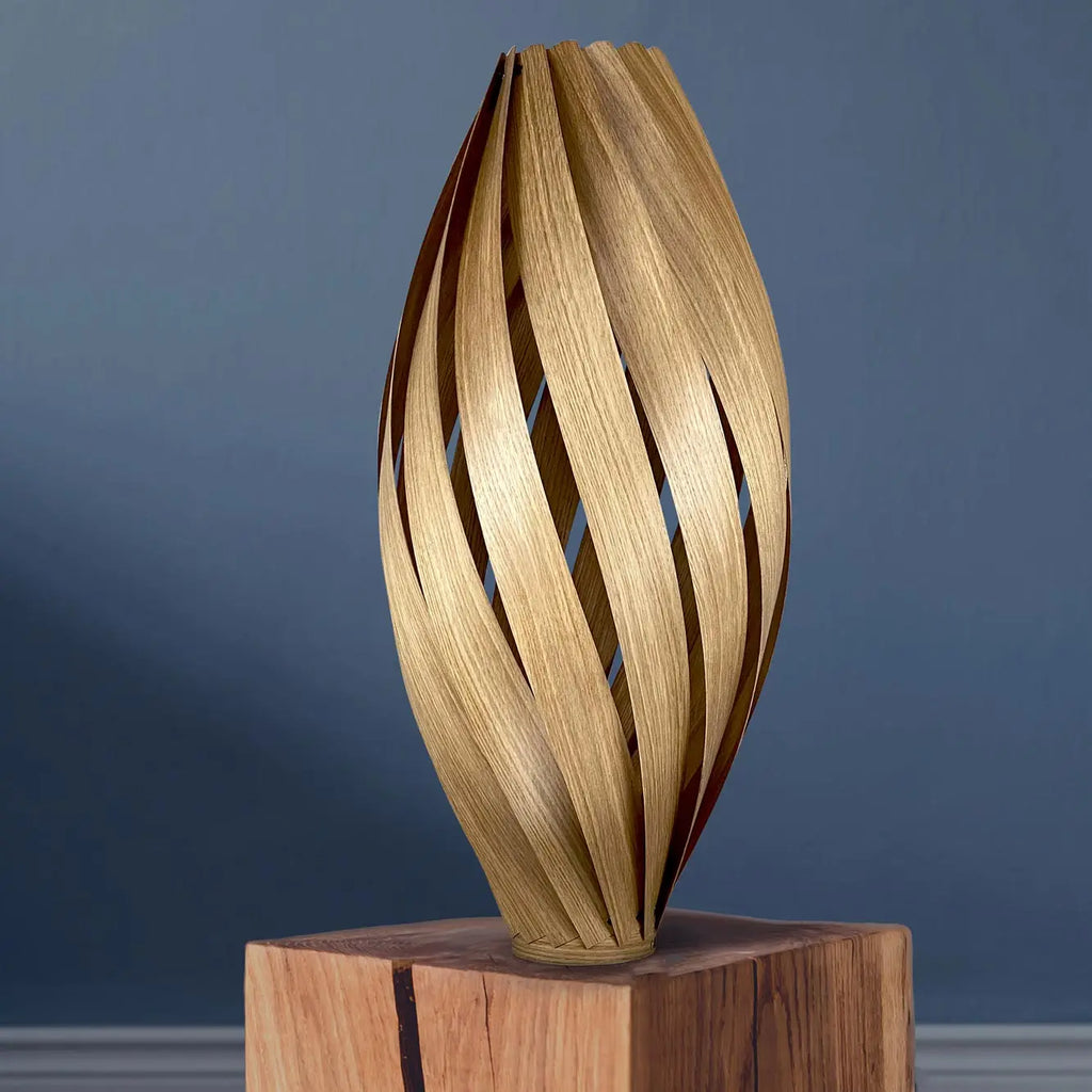 Floor lamp 'Ardere' from oak wood 70 cm Gofurnit