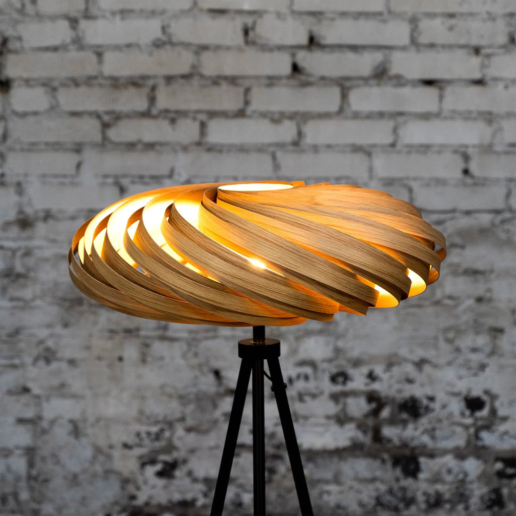 Floor lamp 'Veneria' made of oak wood 60 cm Gofurnit