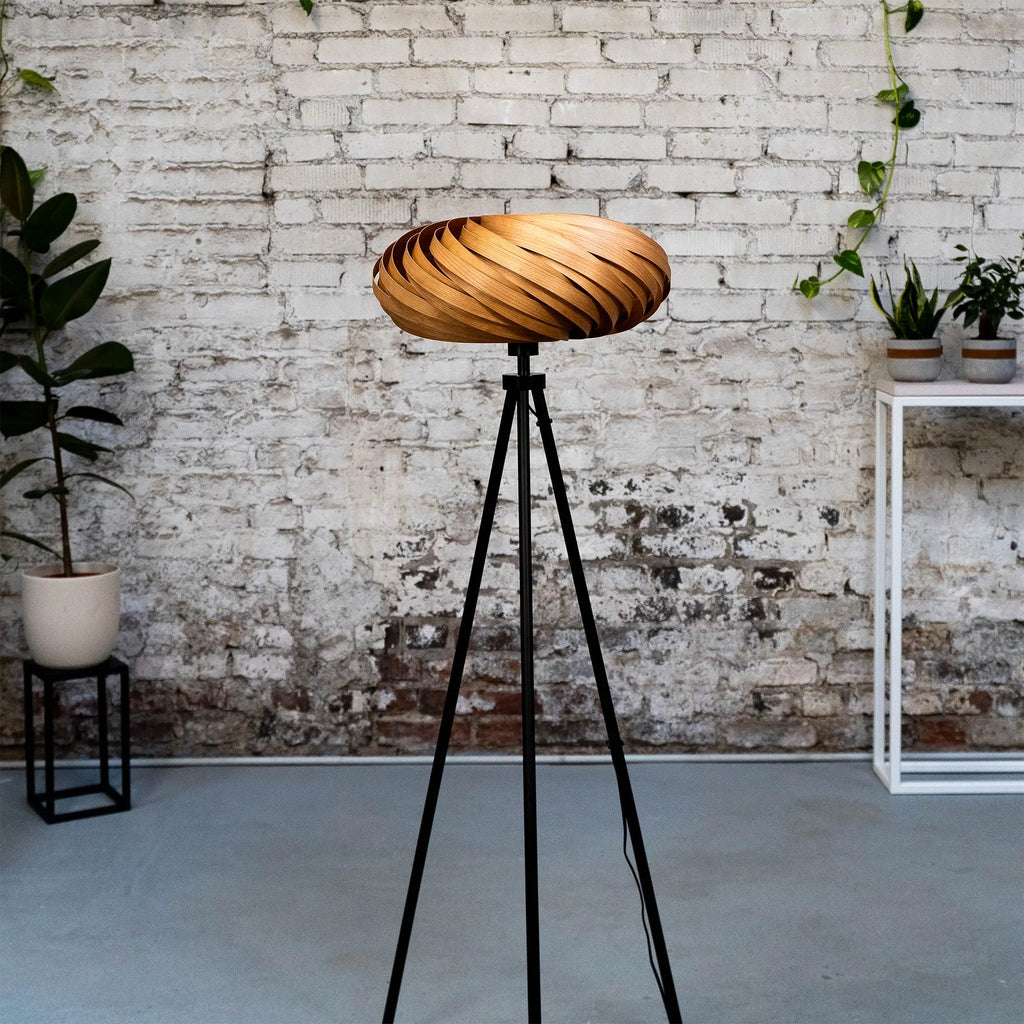Floor lamp 'Veneria' from cherry wood 50 cm Gofurnit