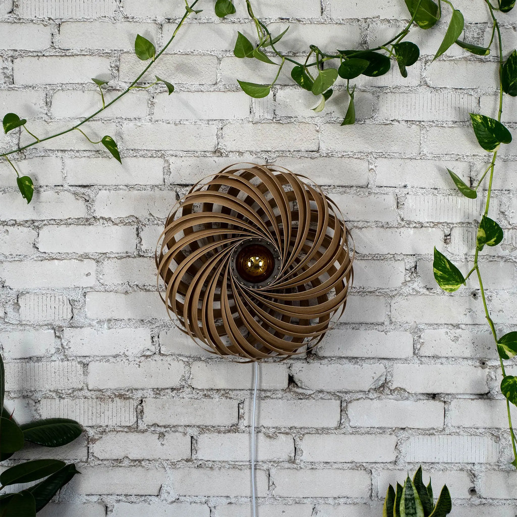 Wall lamp 'Veneria' from oak wood 50 cm Gofurnit
