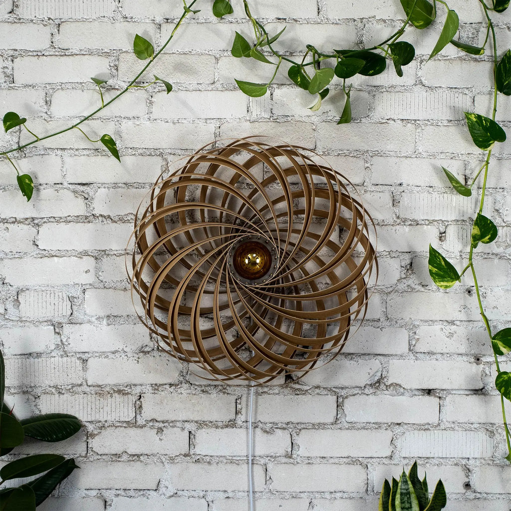 Wall lamp 'Veneria' from oak wood 60 cm Gofurnit
