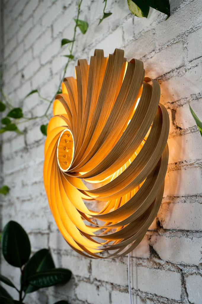 Wall light 'Veneria' made of oak wood 60 cm Gofurnit