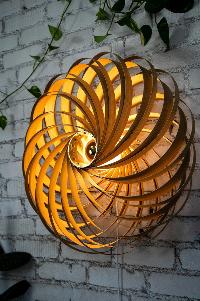 Wall light 'Veneria' made of oak wood 70 cm Gofurnit