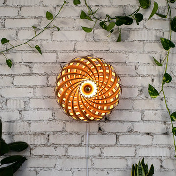 Wall light 'Veneria' made of cherry wood 50 cm Gofurnit