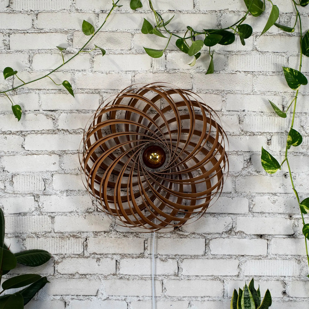 Wall lamp 'Veneria' from cherry wood 60 cm Gofurnit